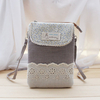 Women Cotton Crossbody Bag Lace Floral Phone Wallet Purse For Iphone Samsung Redmi
