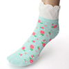 Women Cotton Floral Boat Hosen Low Cut Casual Ruffle Frilly Ankle Socks