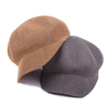 Women Cotton Solid Mesh Hollow Octagonal Cap Casual Summer Forward Visor Beret Hat