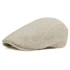 Women Cotton Vintage Flower Lace Embroidery Beret Cap Casual Sunshade Adjustable Beret Hat