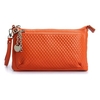 Women Cowhide Genuine Leather Lattice Crossbody Bag Business Bag