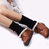 Women Crochet Knitted Lace Trim Soft Boot Cuffs Toppers Liner Leg Warmers