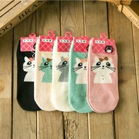 Women Cute Cotton Cartoon Socks Candy Bar Antenna Catwoman Socks