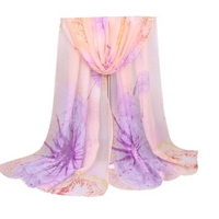 Women Dandelion Print Scarf Soft Long Scarf Warm Wrap Shawls