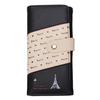 Women Effiel Tower Leather Long Wallet