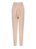 Women Elastic Waist Pure Color Loose Mori Cotton Wide Leg Pant