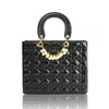 Women Elegant Beads Diamond Lattice Hangbag Ladies Casual Bridal Shoulder Bags