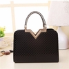 Women Elegant Candy Color Casual Handbags Diamond Lattice Leisure Shoulder Bags