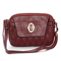 Women Elegant Casual Black Red Crossbody Bags Leisure Retro Shoulder Bags