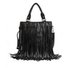 Women Elegant Classic Tassel PU Leather Shoulder Bag Handbag
