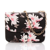 Women Elegant Crossbody Bags Flower Print Shoulder Bags Chain Bags
