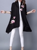 Women Elegant Floral Embroidered Long Sleeve Sweater Cardigans