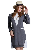 Women Elegant Lace Patchwork Work Party Mini Dress