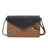 Women Elegant Leopard Grain Crossbody Bags Vintage Casaul Envelope Bags