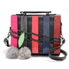 Women Elegant Pendant Contrast Color Handbag Casaul Leisure Crossbody Bags