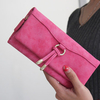Women Elegant PU Leather Tassel Wallet Card Holder Phone Bags Tote