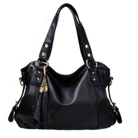 Women Elegant Tassel Vintage Handbag Ladies Casual Retro Shoulder Bag