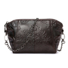 Women Embossed Genuine Leather Crossbody Bag Phone Bag