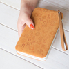 Women Embossed Letters PU Phone Wallet Purse Phone Case For Iphone 6 Xiaomi Redmi Samsung