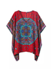 Women Ethnic Printed Loose Half Sleeve V-Neck T-shirts