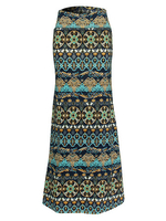 Women Ethnic Printed Package Hip High Waist Slim Skirts