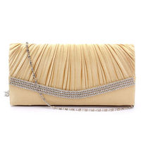 Women Evening Bridal Diamante Clutch Bag
