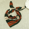 Women Fashion Accessories Printing Stripe Chiffon Square Scarves Small Kerchief Scarf