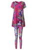Women Floral Printed Casual Yoga Tracksuits