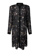 Women Floral Printed Sheer Beach Chiffon Kimono Cardigan
