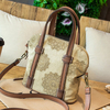 Women Flower Pattern Cotton Canvas Creative Handbag Shoulder Bag Crossbody Bags