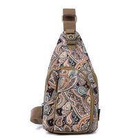 Women Flower Pattern Portable Casual Shoulder Bags Chest Bags