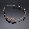 Women Flower Rhinestone Head Chain Jewelry Headband Head Piece Hair Band