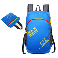 Women Foldable Breathable Nylon Backpack Outdoor Shoulder Bag