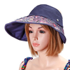 Women Foldable Empty Top Anti-uv Beach Hat Outdoor Travel Driving Large Brim Sunscreen Visor Hat