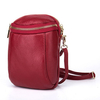 Women Genuine Leather Bucket Phone Bag Mini Crossbody Bag