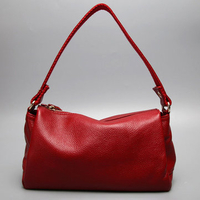 Women Genuine Leather Hanbag Cow Leather Sling Bag Vintage Shopping Bag