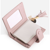 Women Genuine Leather Tassel Wallet Purse Card Wallet Coin Bag Folder