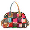 Women Genuine Leather Vintage Handbags Casual Colorful Shoulder Bags Leiaure Crossbody Bag