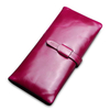 Women Genuine Leather Vintage Long Wallet Ladies Retro Casual Purse