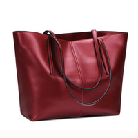 Women Geunine Leather Handbag Retro Shoulder Bag High-end Leather Tote Bag