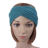 Women Girl Crochet Knit Cross Wide Headband Wool Hair Accessories