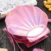 Women Girl Laser Shell Satchel Handbag Lovely Casual PU Leather Shoulder Bag