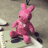 Women Girl Multifunctional Rabbit Doll Backpack Cute Floral Crossbody Bags Shoulder Bags