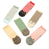 Women Girls Cartoon Animals Striped Socks Cat Cotton Floor Socks