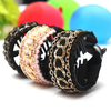 Women Gold Chain Hair Clamp Claw Clip Barrette Ponytail Holder Accessories