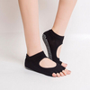 Women Half Five Toe Cotton Sock Sports Anti-Slip Pilates Ankle Grip Durable Open Yoga Socks