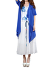 Women Half Sleeve High Low Chiffon Cardigan