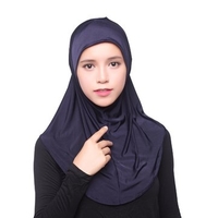Women Ice Silk Hijab Cover Turban Long Head Scarf Shawl Muslim Islamic Kerchief Headpiece
