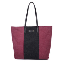 Women Joint Canvas Casual Handbag Large Capactiy Shoulder Bags