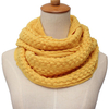 Women Knitting Wool Double Circle Neck Scraves Corn Grain Scraves